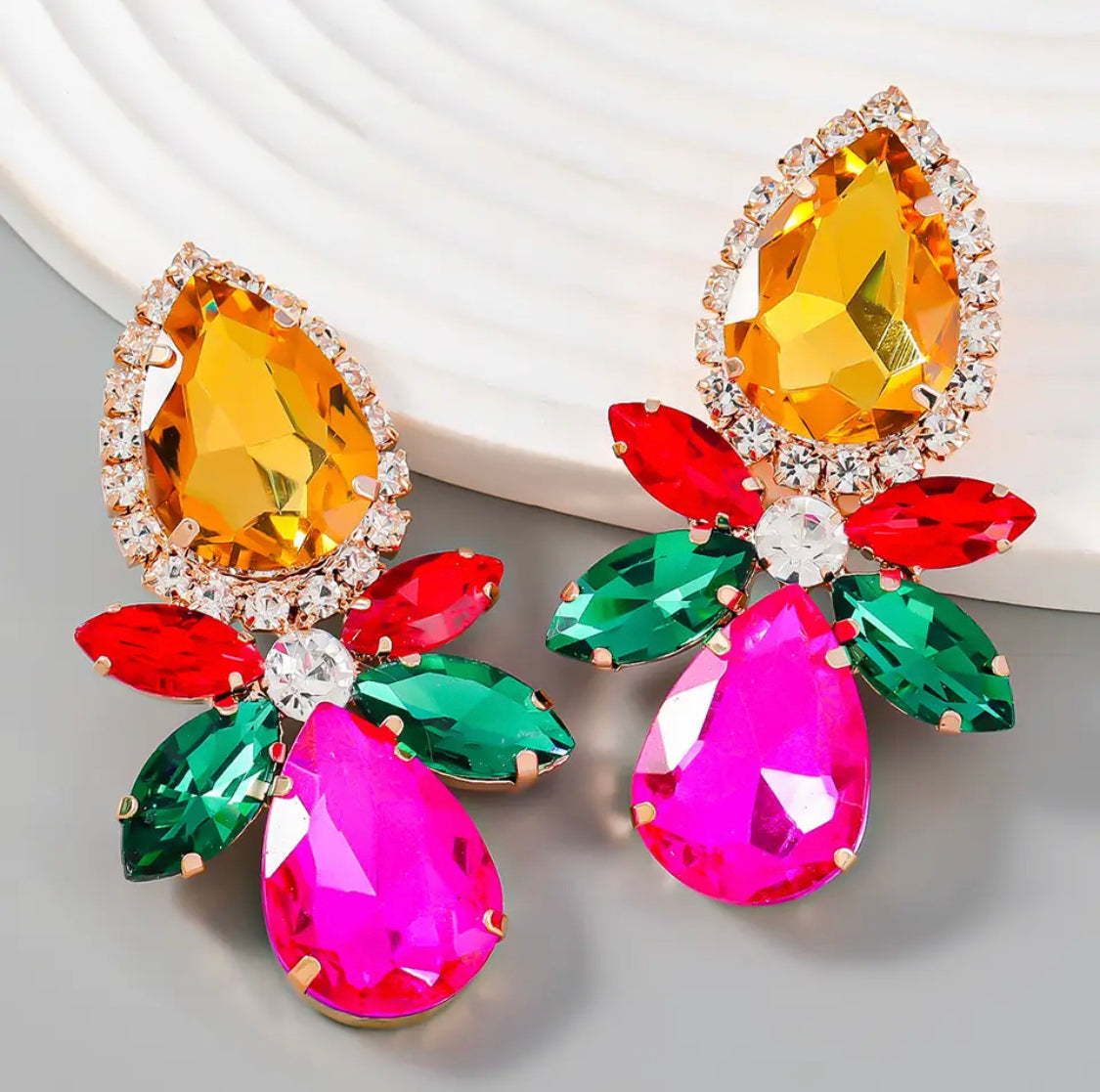 Hazel Rhinestone Earrings